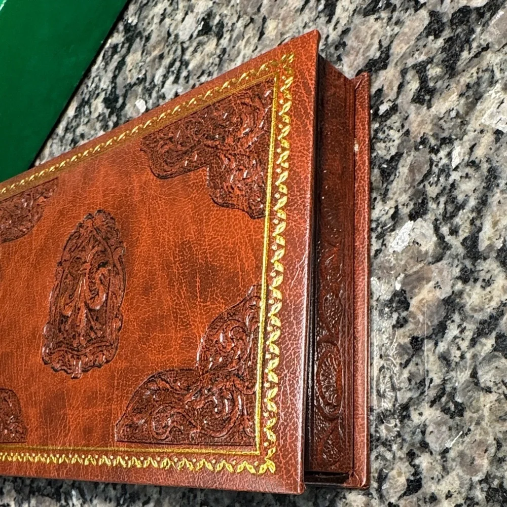 Italfama leatherette double Domino Set made in Italy - Picture 14 of 16